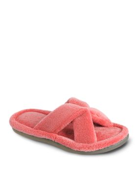 Isotoner Microterry Crossover Slide Slipper