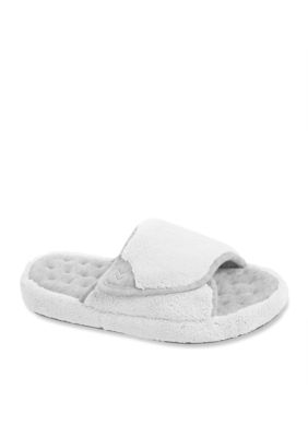 Isotoner Microterry Wider Width Spa Slide