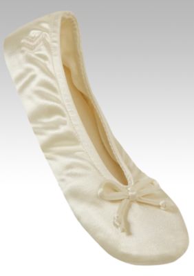 Isotoner Classic Satin Ballerina Slipper