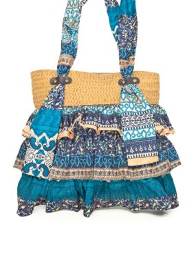 Cappelli Ruffle Fabric Tote
