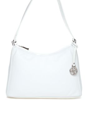 Kim Rogers Top Zip Leather Hobo Bag