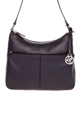 Kim Rogers Double Entry Leather Hobo
