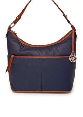 Kim Rogers Top Zip Hobo Bucket Bag