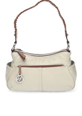 Kim Rogers&reg; Braided Waxy Pebble Double Entry Hobo