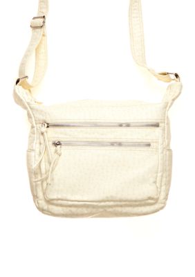 Bueno Washed Ostrich Crossbody