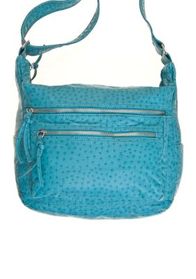 Bueno Washed Ostrich Crossbody