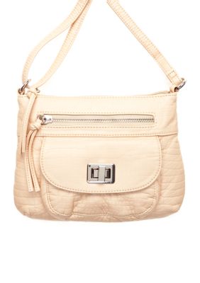 Bueno Washed Mini Croco Crossbody