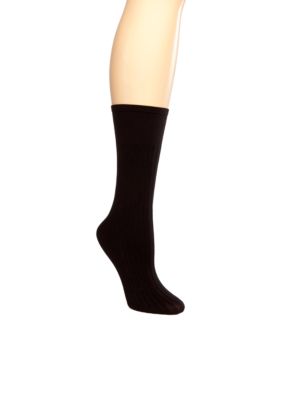 AK Anne Klein Basic Rib Trouser Socks