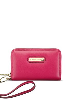 Anne Klein Geo Clash Zip Around Wallet