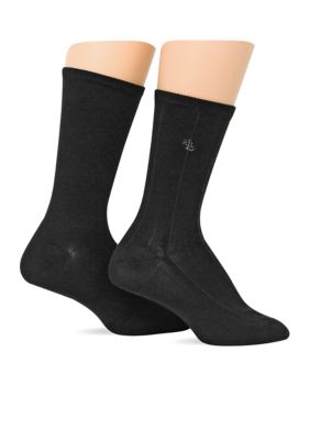 Lauren Ralph Lauren Pinstripe Supersoft 2 Pack Trouser Sock