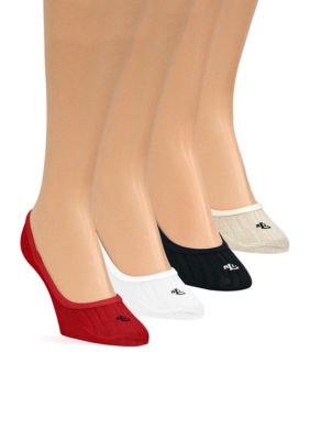 Lauren Ralph Lauren 2-Pack Cable Liner Socks with LRL Embroidery
