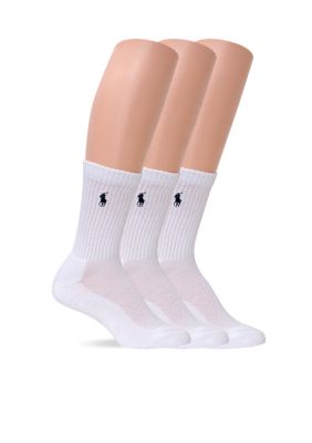 Ralph Lauren Blue Label 3 Pack Crew Socks