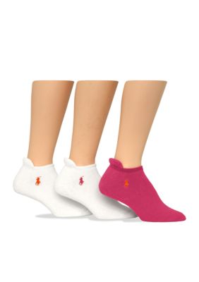 Ralph Lauren Blue Label Heel Tab 3-Pack of Socks with Polo Player Embroidery