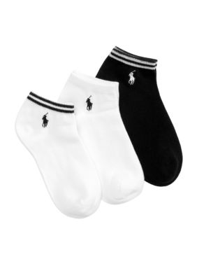 Ralph Lauren Blue Label 3 Pack Ped Stripe Socks