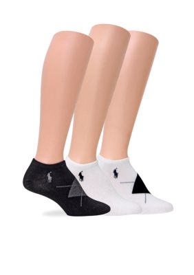 Ralph Lauren Blue Label Argyle 3 Pack of Socks with Polo Player Embroidery