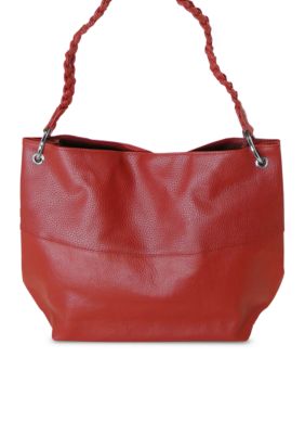 Kim Rogers Pebble Grain Braided Hobo