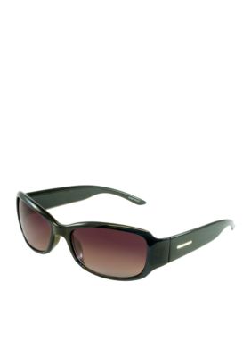 Nine West Plastic Modified Rectangle Sunglasses