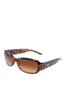 Nine West Plastic Modified Rectangle Sunglasses