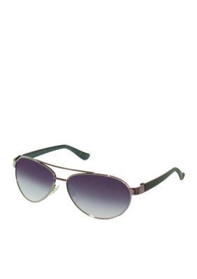 Nine West Metal Aviator Sunglasses