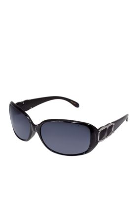Nine West Plastic Rectangle Sunglasses