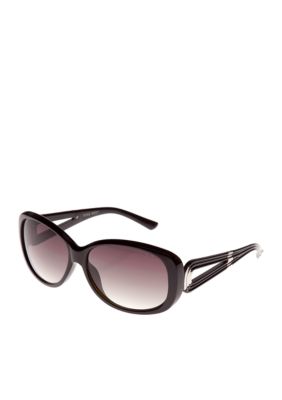 Nine West Plastic Oval Sunglasses