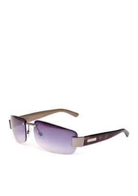 Nine West Metal Semi Rimless Sunglasses