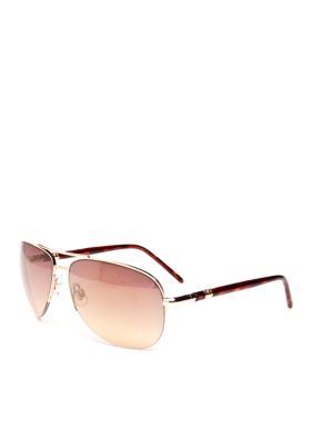 Nine West Semi Rimless Aviator Sunglasses