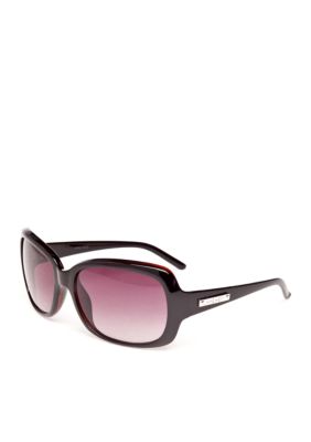 Nine West Plastic Rectangle Sunglasses
