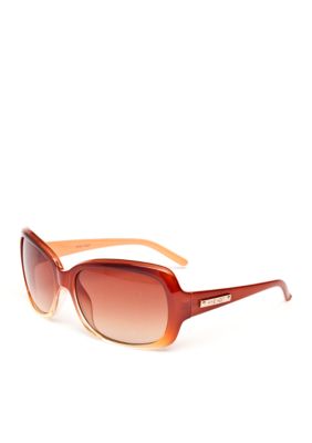Nine West Plastic Rectangle Sunglasses