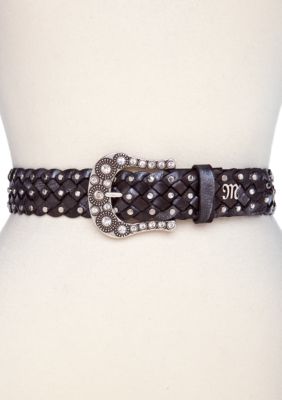 Miss Me 38mm Metallic Braided Belt