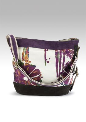 Lucky Brand Handbags Batik Windmill Canvas Hobo