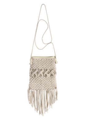 Lucky Brand Handbags Daisy Macrame Crossbody