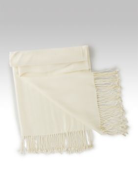 ND New Directions Solid Satin Pashmina