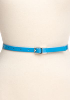 Jessica Simpson Skinny Reversible Patent Belt