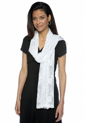 Betsey Johnson Sequin Floral Wrap