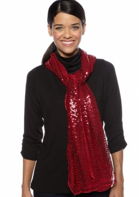 Betsey Johnson Wavey Sequin Evening Wrap