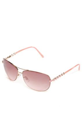 Steve Madden Dressy Enamel Aviator Sunglasses