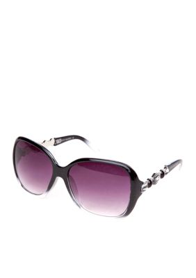 Steve Madden Glam Plastic Animal Stones Sunglasses