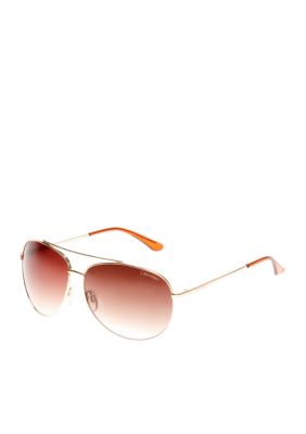 Calvin Klein Metal Aviator Sunglasses
