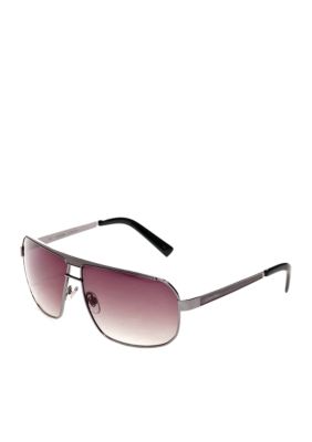Calvin Klein Dark Gunmetal Pilot Sunglasses