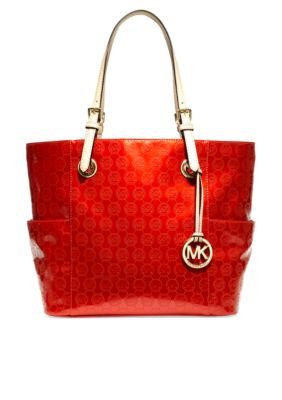 MICHAEL Michael Kors Jet Set East/West Signature Mono Embossed Tote