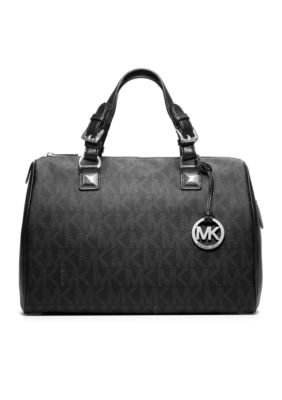 MICHAEL Michael Kors Grayson PVC MK Logo Satchel