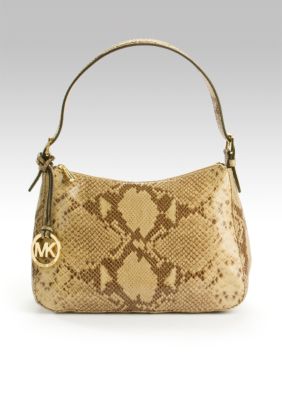 Michael Kors Glazed Leather Top Zip