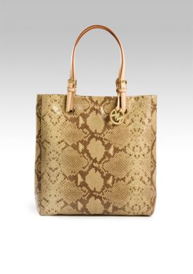 Michael Kors Glazed Embossed Leather Tote