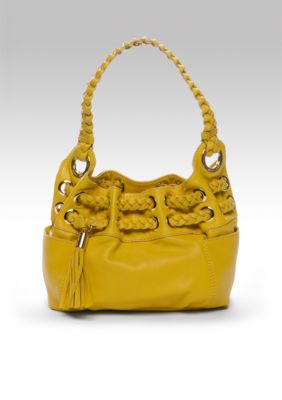 Michael Kors Astor Braided Grommet Medium Shoulder