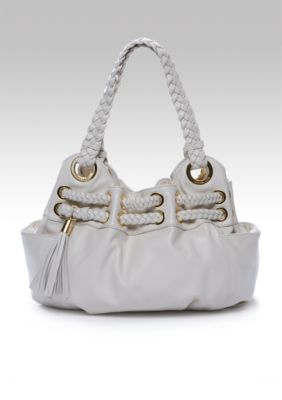 Michael Kors Astor Braided Grommet Large Satchel