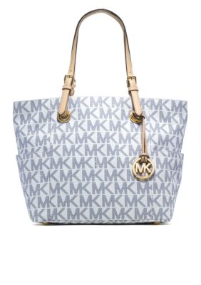 MICHAEL Michael Kors Jet Set MK PVC East West Signature Tote