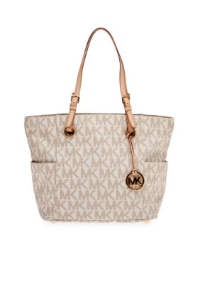 MICHAEL Michael Kors Jet Set MK PVC East West Signature Tote