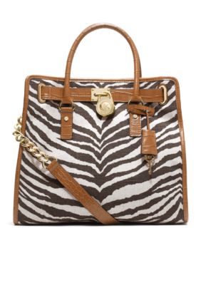 MICHAEL Michael Kors Hamilton NS Tote in Canvas Printed Jute