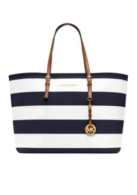 MICHAEL Michael Kors Jet Set Medium Striped Travel Tote